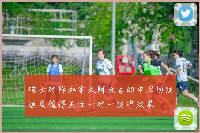 瑞士对阵加拿大阿坎吉的中卫协防速度值得关注一对一防守效果